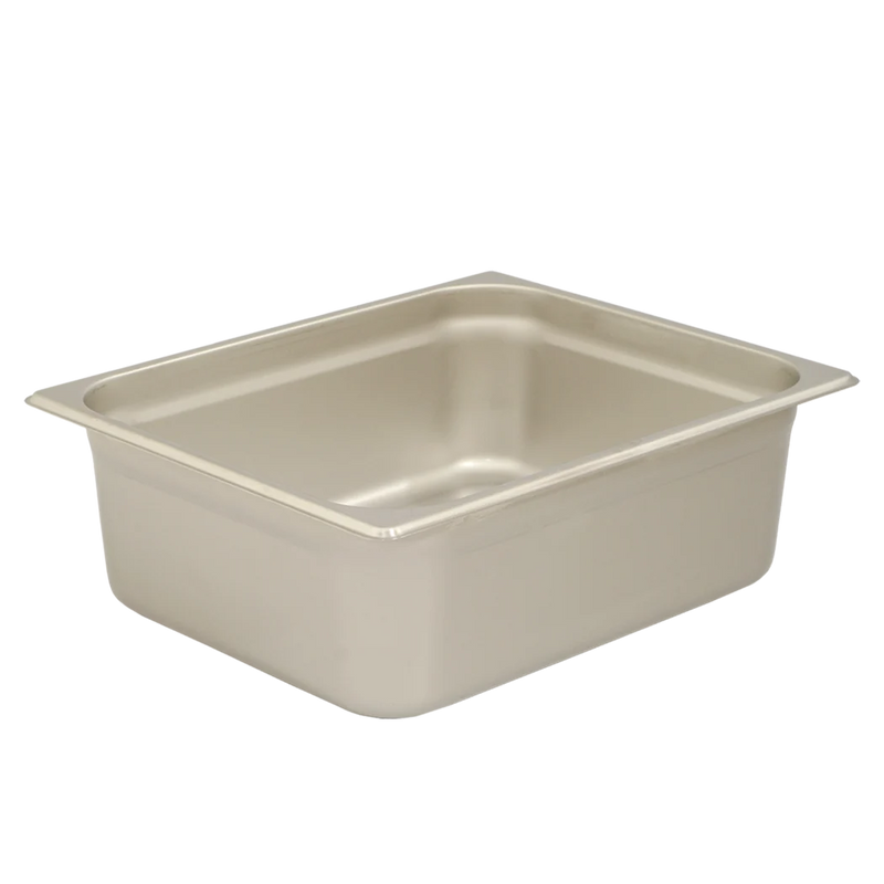 Browne - Steam Pan - Anti - Jam - 1 / 2 Size - 6" / 15.2 cm - 10.6QT / 10 L - Stainless Steel - 24 Gauge