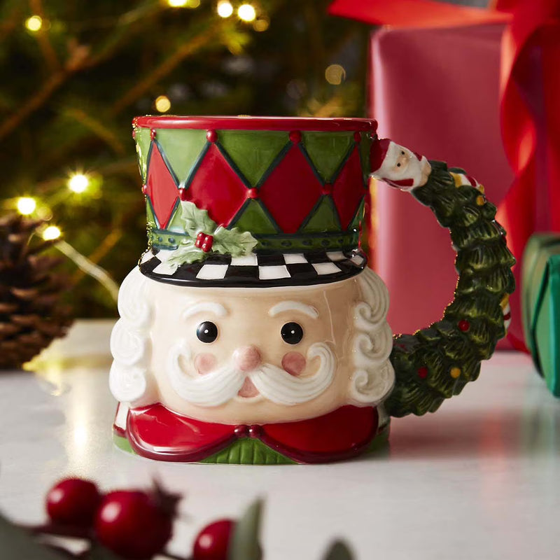 Spode - Black & White Figural - Nutcracker Toby Mug | 5.6 inch