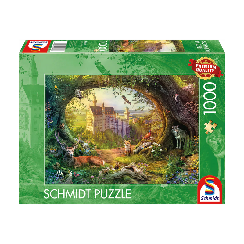 Schmidt Spiele - 1000 Piece Puzzle - Fairytale Castle in the Magical Forest
