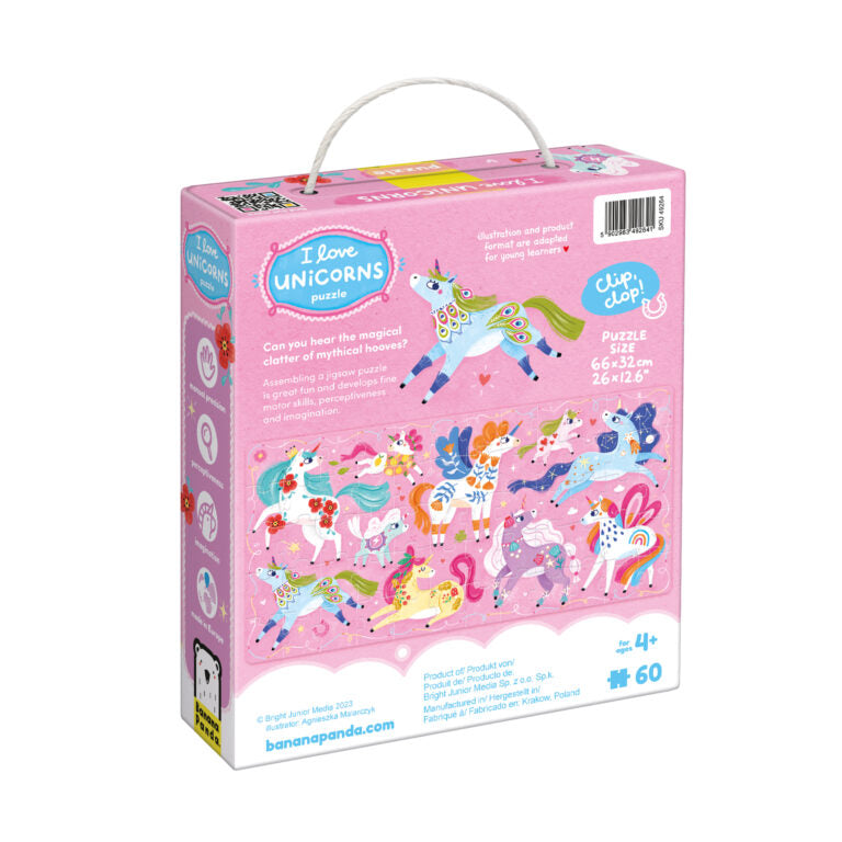 Banana Panda - I Love Unicorns - 60Pc Puzzle (4Y+)