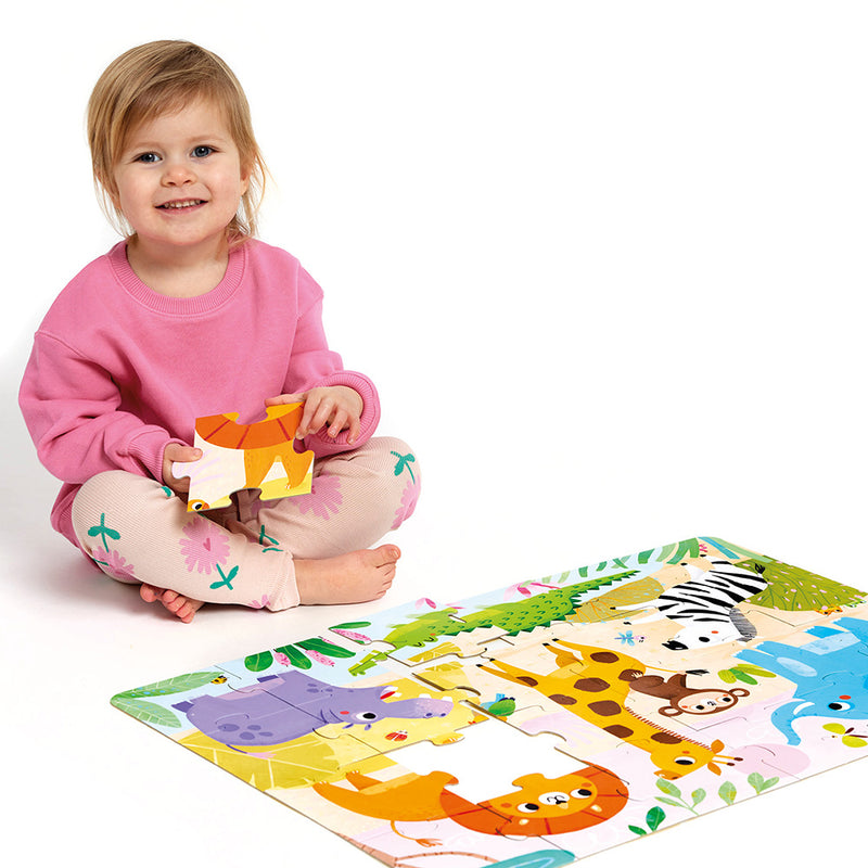 Banana Panda - WILD JUMBO - 24pc PUZZLE SAFARI (2+) - Limolin 