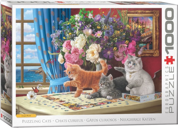 Eurographics - 1000 Piece Jigsaw Puzzle - Puzzling Cats - Image World