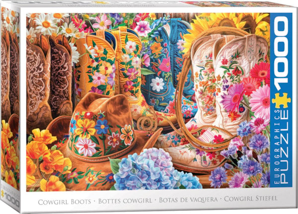 Eurographics - 1000 Piece Jigsaw Puzzle - Cowgirl Boots - Lars Stewart