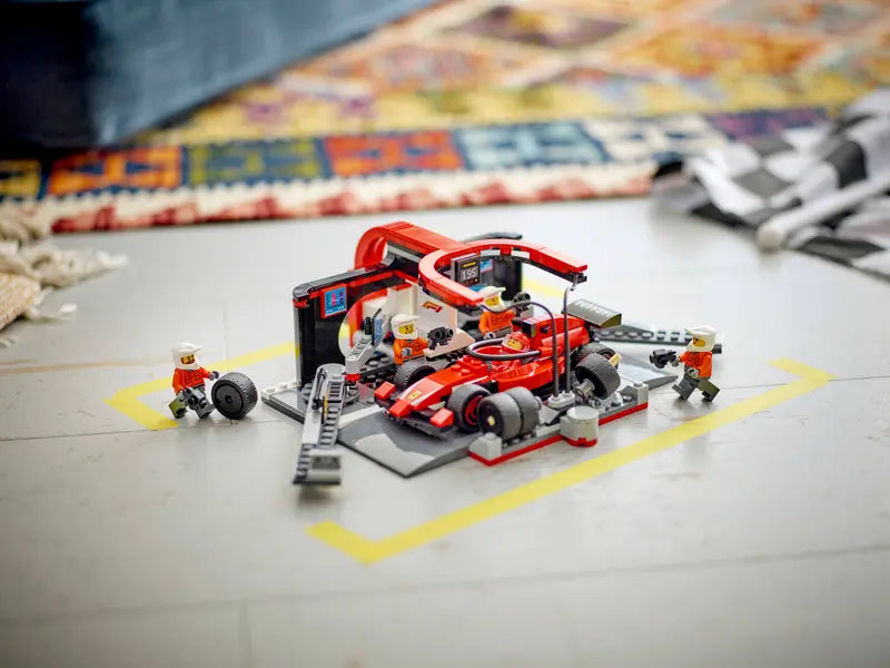 LEGO - 60443 - CITY - F1 pit Stop & Pit Crew w/Ferrari Car - 322pcs