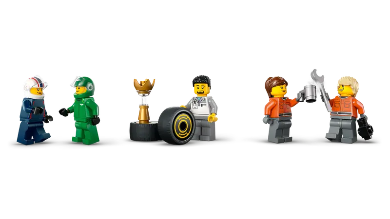LEGO - 60445 - CITY - F1 Truck w/RB20 & AMR254 F1 Cars - 1086pcs