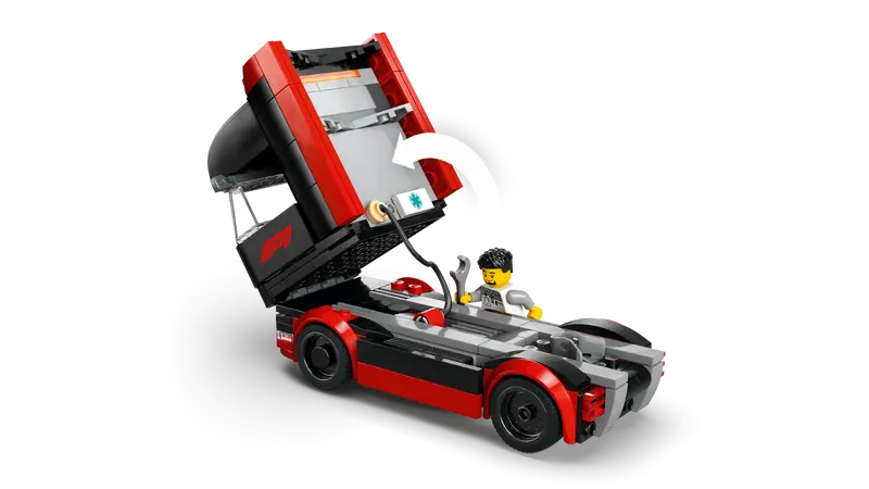 LEGO - 60445 - CITY - F1 Truck w/RB20 & AMR254 F1 Cars - 1086pcs