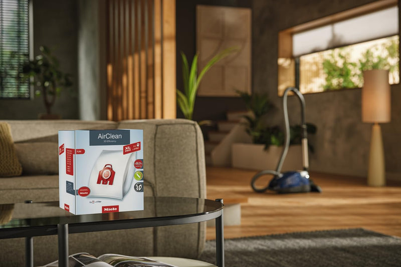 Miele AirClean 3D Efficiency FJM XL Dust Bags, 8 Pack