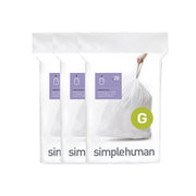 simplehuman Code G Trash Can Liners CW0257, 30 L, 60 Count
