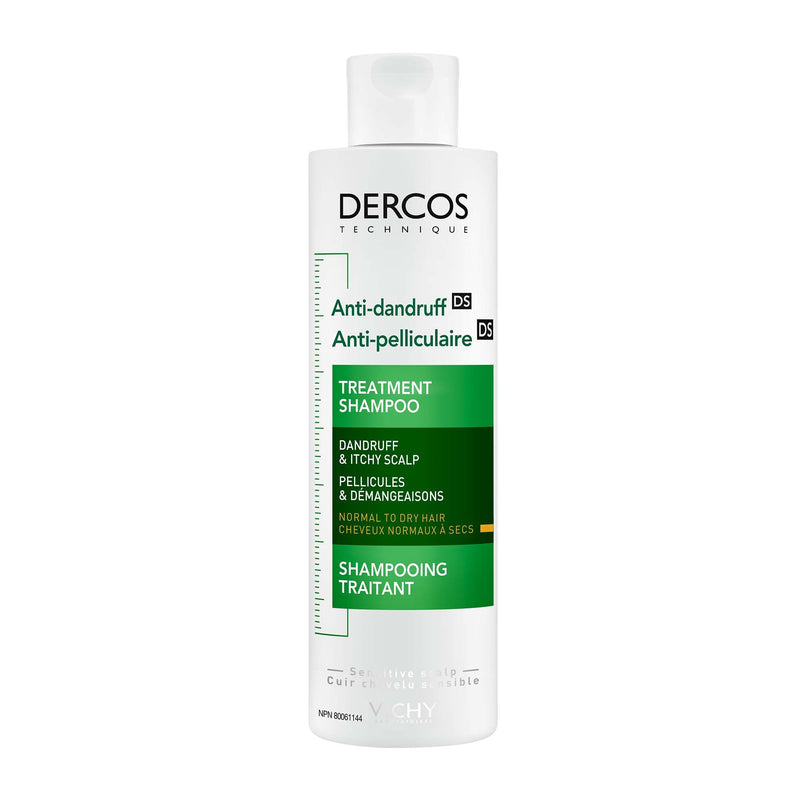 Vichy Dercos Anti-Dandruff Shampoo for Dry to Normal Hair, 200 mL