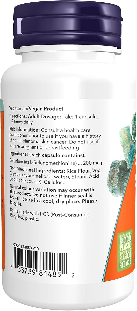 Now - Selenium 200MCG (Yeastfree) 90VCAP
