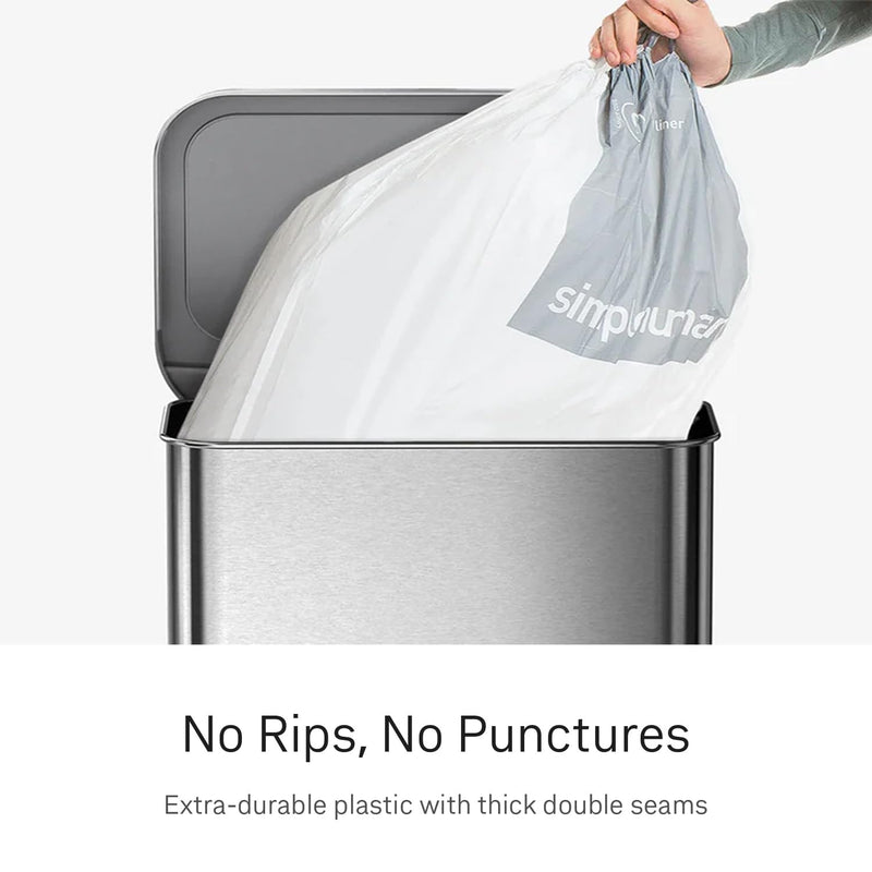 simplehuman Code J Trash Liners CW0169CP, 30–45 L, 100 Count