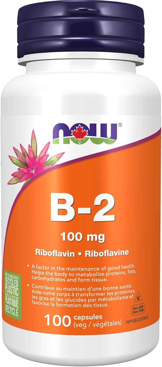 Now - Vitamin B - 2 100MG 100CAP
