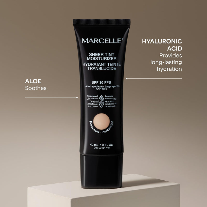 Marcelle Sheer Tint Moisturizer SPF 30, Beige Lumière, 40 mL