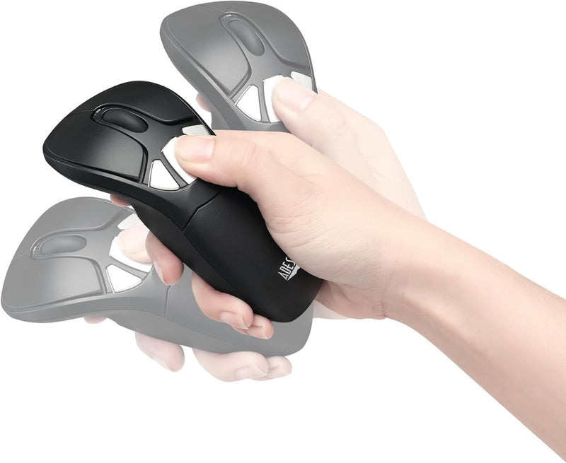 Adesso - Air Mouse Wireless iMouse P30 GO Plus USB 2.4Ghz Dongle with MotionTools 3 Software Mouse/Wireless Presenter with Charging Cradle PC/Mac - Black