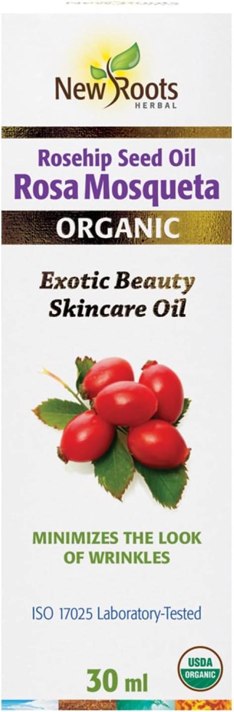 New Roots Herbal - Rosehip Seed Oil Rosa Mosqueta Certified Organic 30 mL