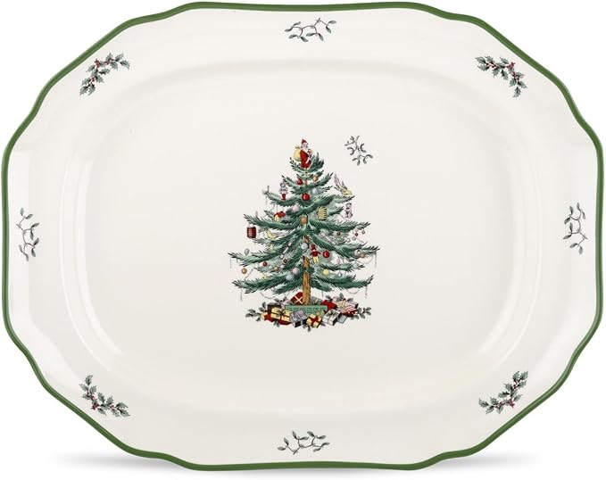 Spode - Christmas Tree - Sculpted Platter | 19 in / 48.3 cm