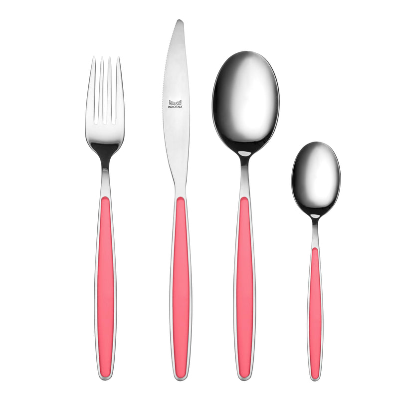 Mepra - Caramella Strawberry - 24-Piece Flatware Set
