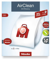 Miele AirClean 3D Efficiency FJM XL Dust Bags, 8 Pack