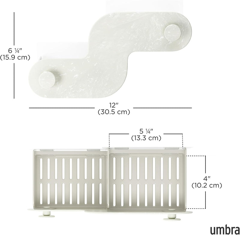 UMBRA - Nami Adhesive Shower Bins, Set of 2