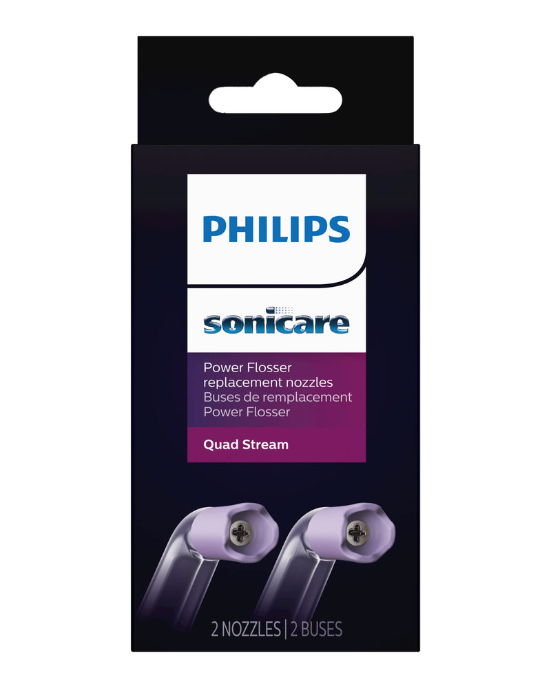 Philips Sonicare Power Flosser Quad Stream Tips, 2 Pack