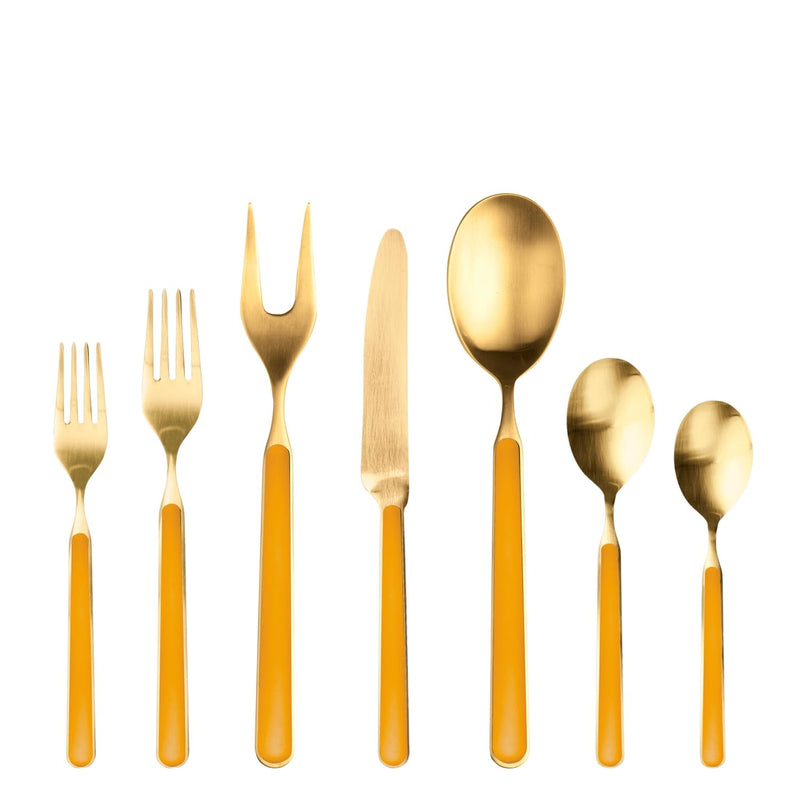Mepra - Fantasia Ice Gold Mustard - Ménagère 32 pièces