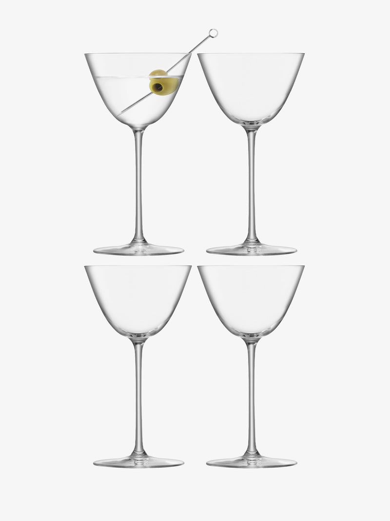 LSA - Borough - Martini Glasses (Set of 4) | 195 mL - detail or setting view