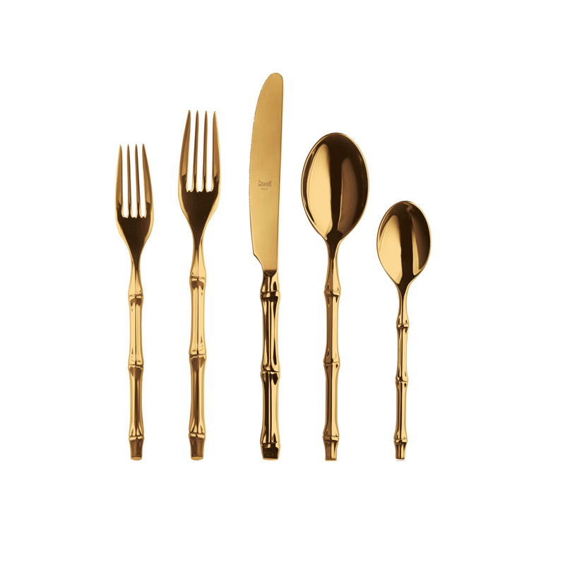 Mepra - Bali Gold - 5-Piece Flatware Set