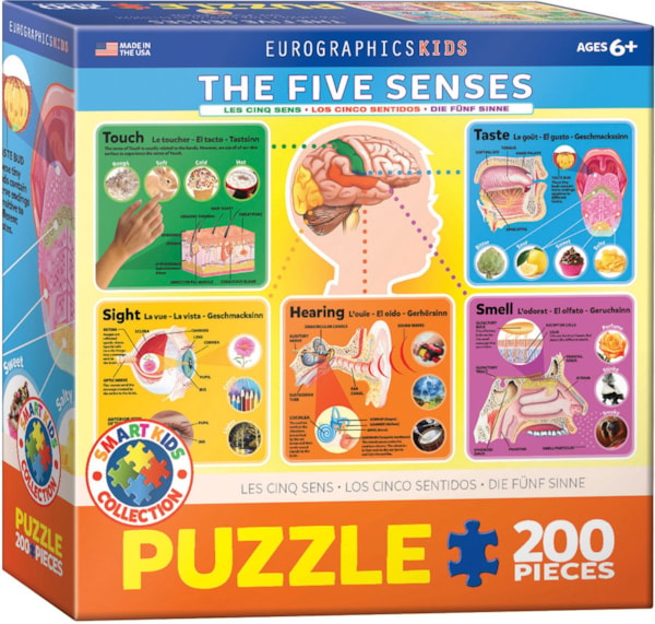 Eurographics - 200 Piece Jigsaw Puzzle - The Five Senses