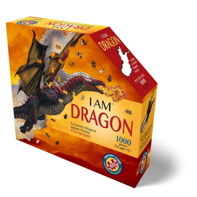 Madd Capp Puzzles – I Am Dragon Jigsaw Puzzle | 1000 Pieces – front of packaging