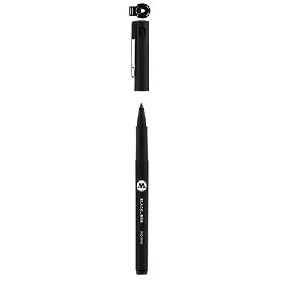 MOLOTOW BLACKLINER Round Tip Marker - Black - gallery image