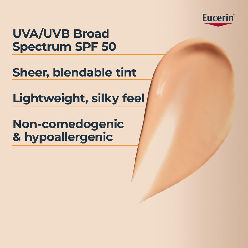 Eucerin Tinted Age Defense Face Sunscreen SPF 50, 50 mL