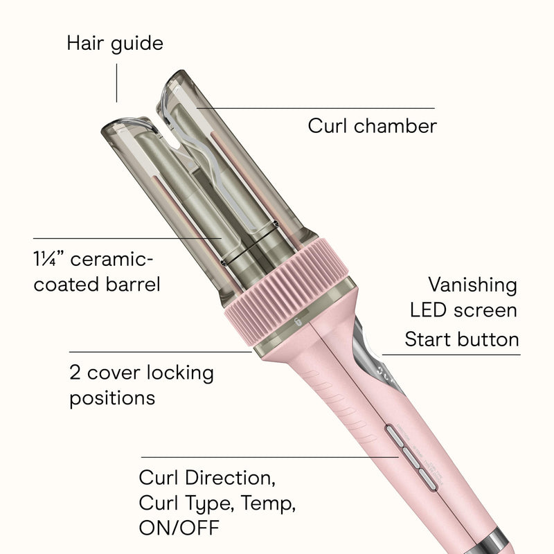 Conair Curl Secret CD1032C 1.25 in Auto Curler, Pink