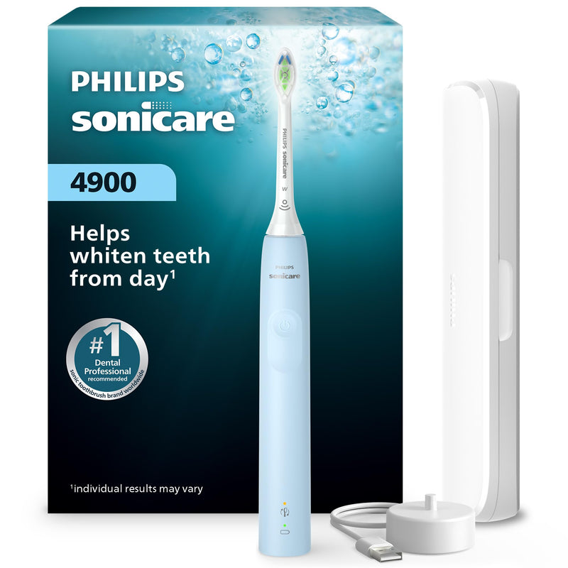 Philips Sonicare 4900 Electric Toothbrush HX3683/32, Light Blue