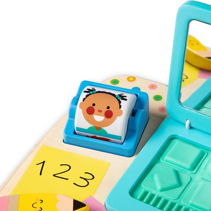 Melissa & Doug - Wooden Work & Play Desktop Activity Board