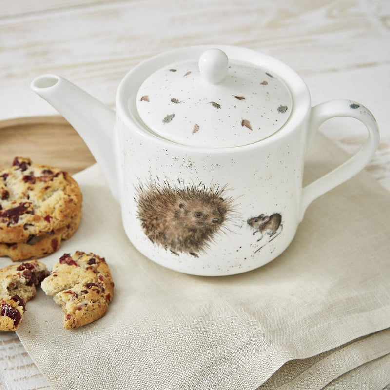 Royal Worcester - Wrendale Designs - TEAPOT 1pt-HEDGEHOG&MICE