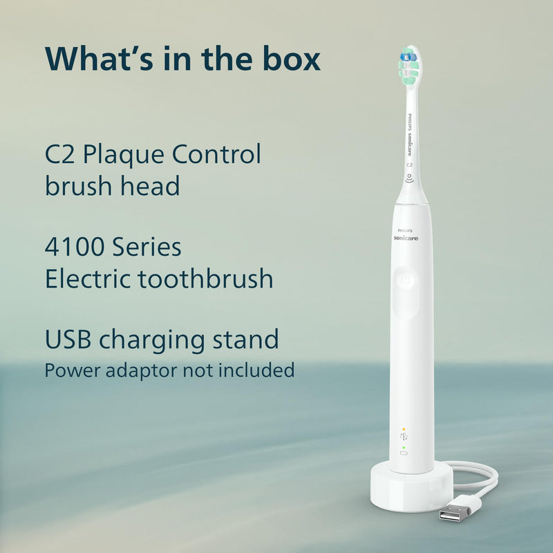 Philips Sonicare 4100 Electric Toothbrush HX3681/23, White