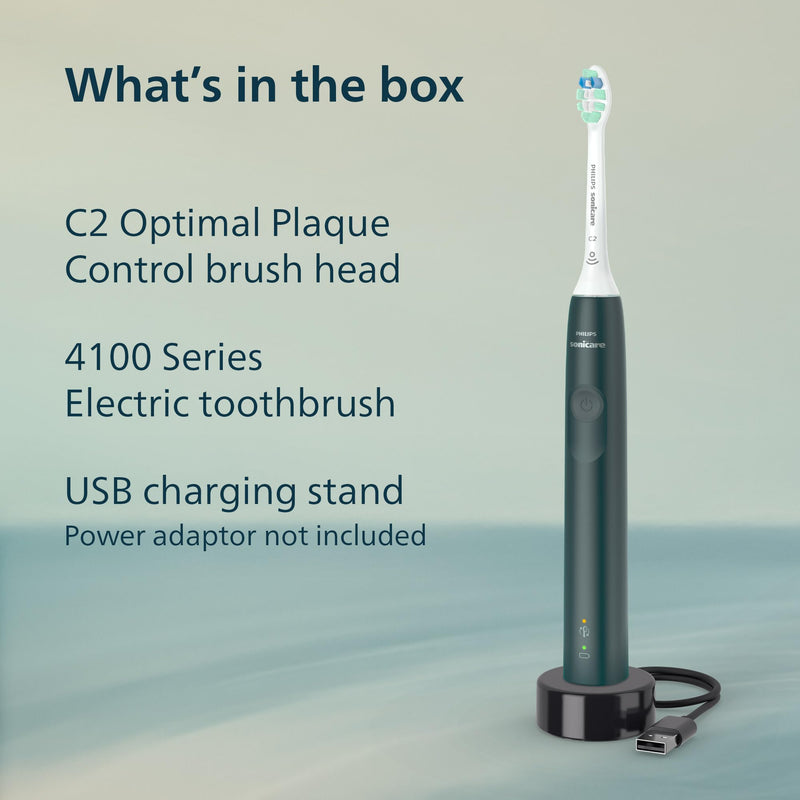Philips Sonicare 4100 Electric Toothbrush HX3681/28, Forest Green