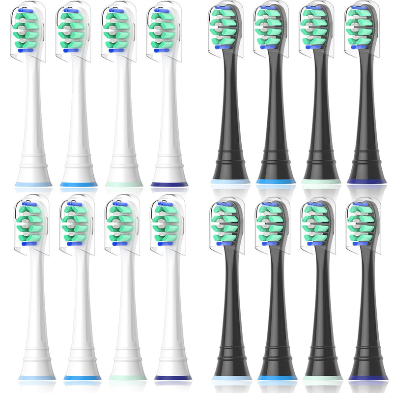 Cusnikelo Replacement Brush Heads Compatible with Philips Sonicare, 16 Pack