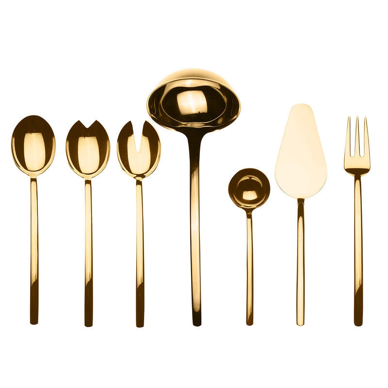 Mepra - Due Gold - Ménagère de service 7 pièces