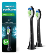 Philips Sonicare W DiamondClean Heads HX6062/95, Black, 2 Pack