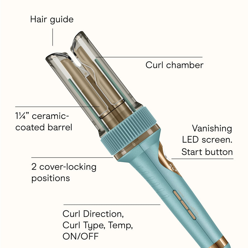 Conair Curl Secret CD1032C 1.25 in Auto Curler, Blue