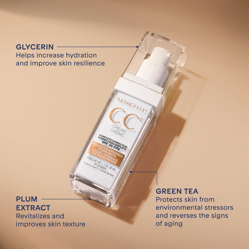 Marcelle CC Cream SPF 35, Light, 30 mL