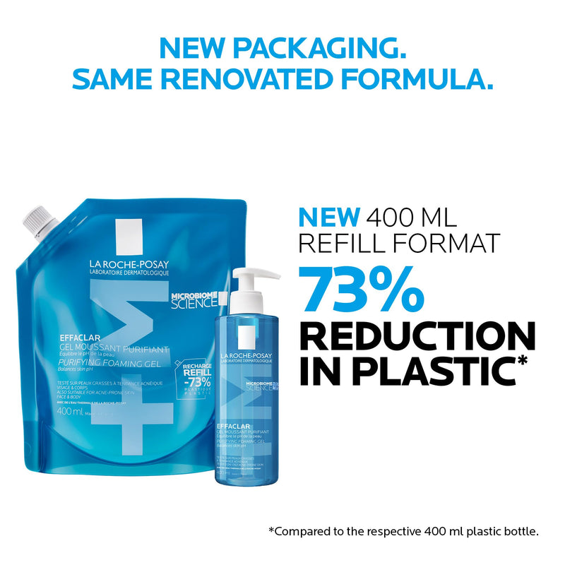 La Roche-Posay - Effaclar Purifying Foaming Gel Refill - 400 mL