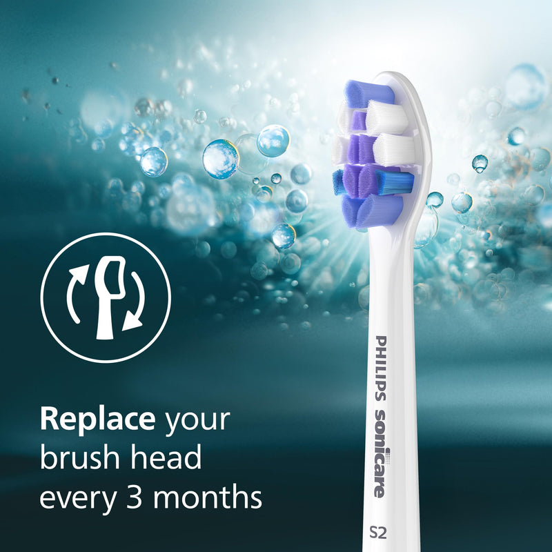 Philips Sonicare S2 Sensitive Brush Heads, White, 3 Pack