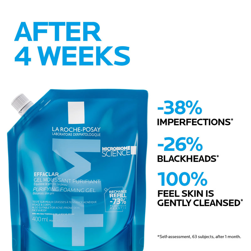 La Roche-Posay - Effaclar Purifying Foaming Gel Refill - 400 mL