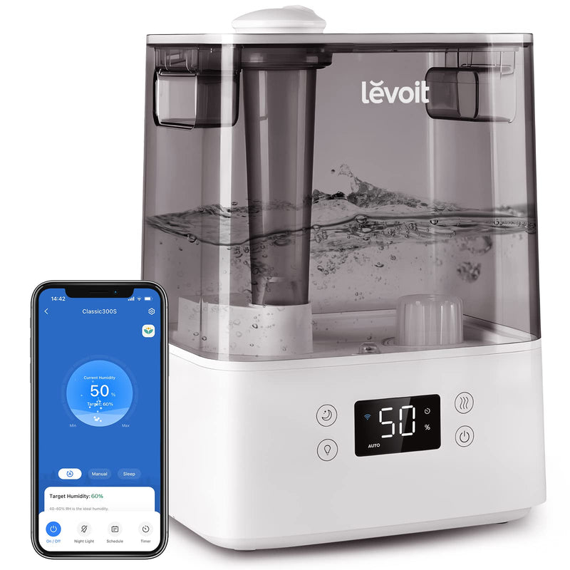Levoit Classic 300S Smart Humidifier, 6 L, Grey