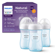 Philips Avent Natural Response Bottles SCY903/23, 9 oz., Blue, 3 Pack