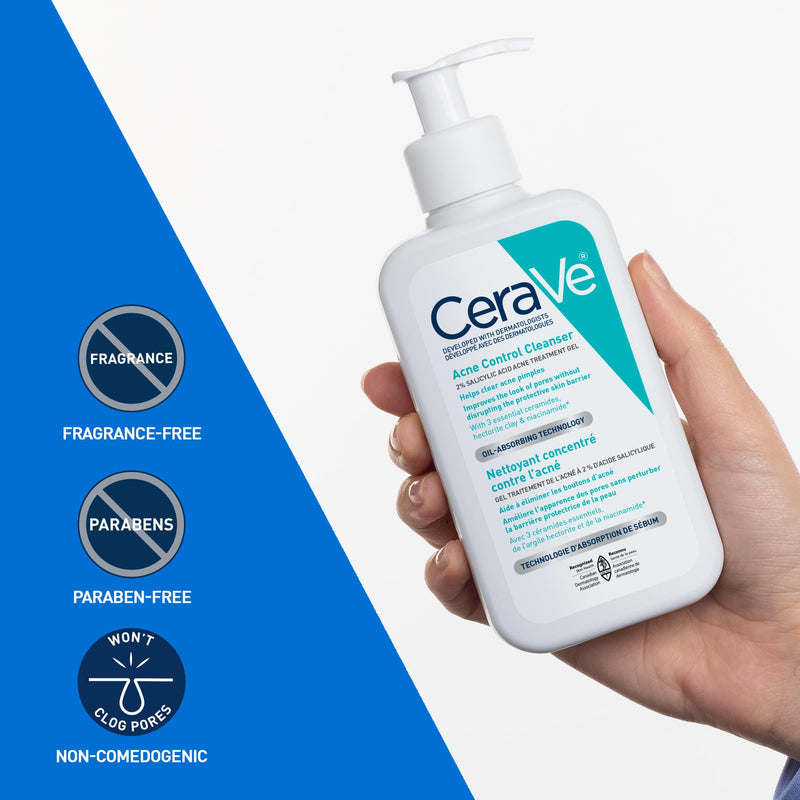 CeraVe - Acne Control Cleanser - 2% Salicylic Acid - 473 mL