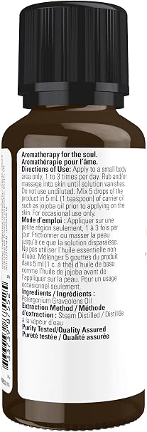 Now - Geranium Oil (Pelargonium Graveolens)30 mL