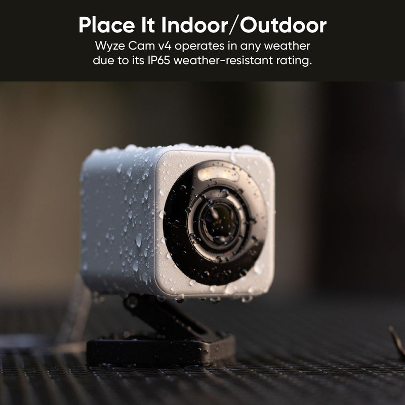 Wyze Cam v4 Security Cameras WYZEC4GYX2, Grey, 2 Pack